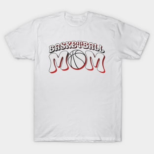 Basketball Mom Halftone Retro T-Shirt